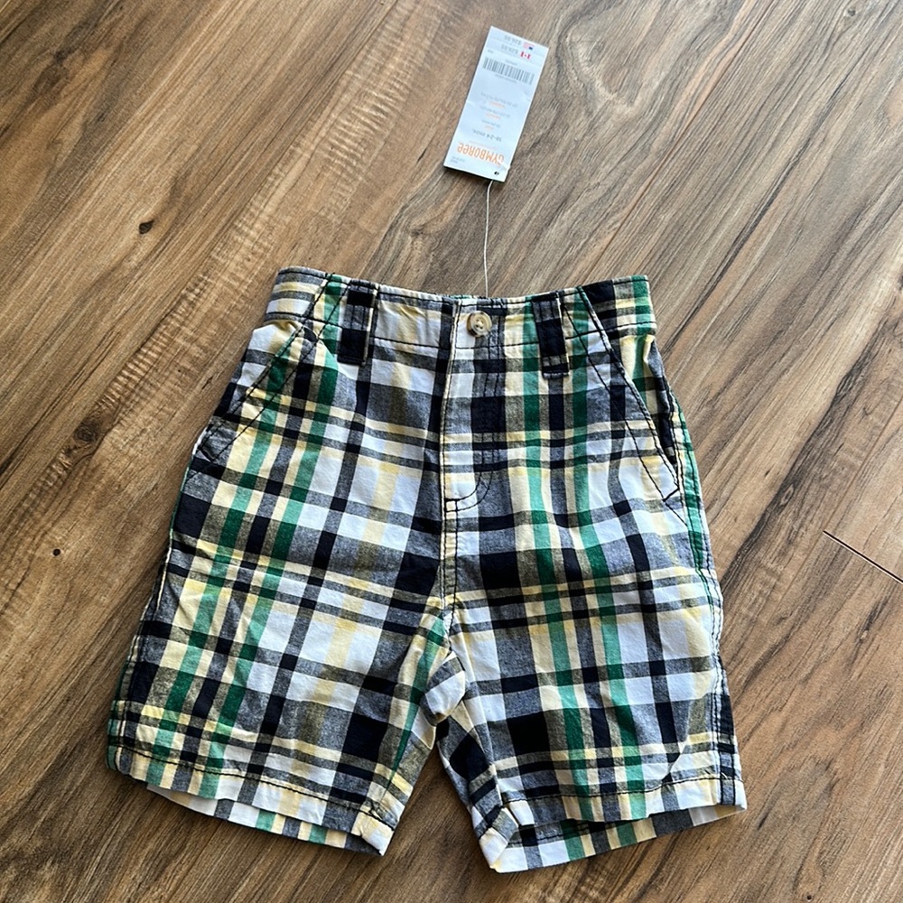 Gymboree 18-24mos boys pans white yellow black green